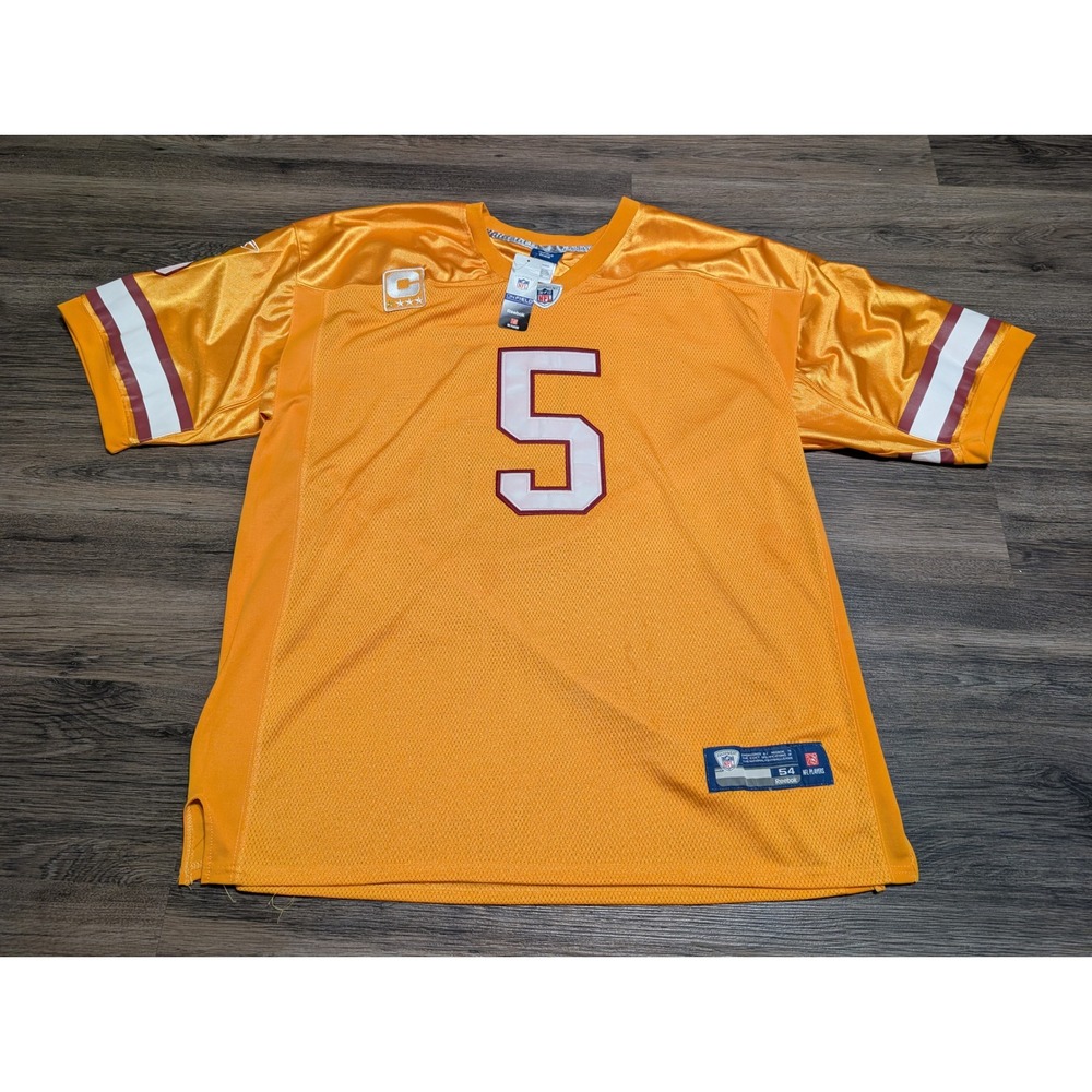Reebok NFL Josh Freeman Tampa Bay Buccaneers #5 Authentic Jersey Gold Size 54